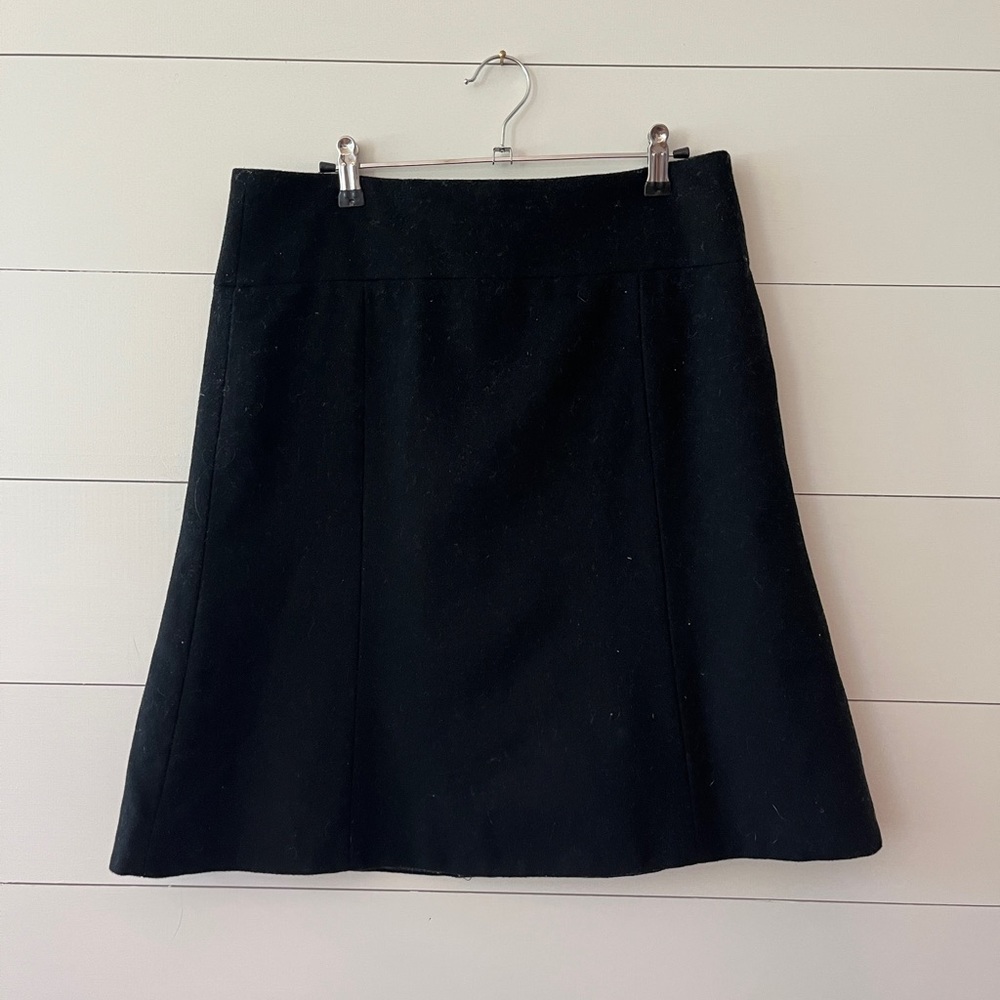 JCREW black wool skirt. Great condition. Size 8.